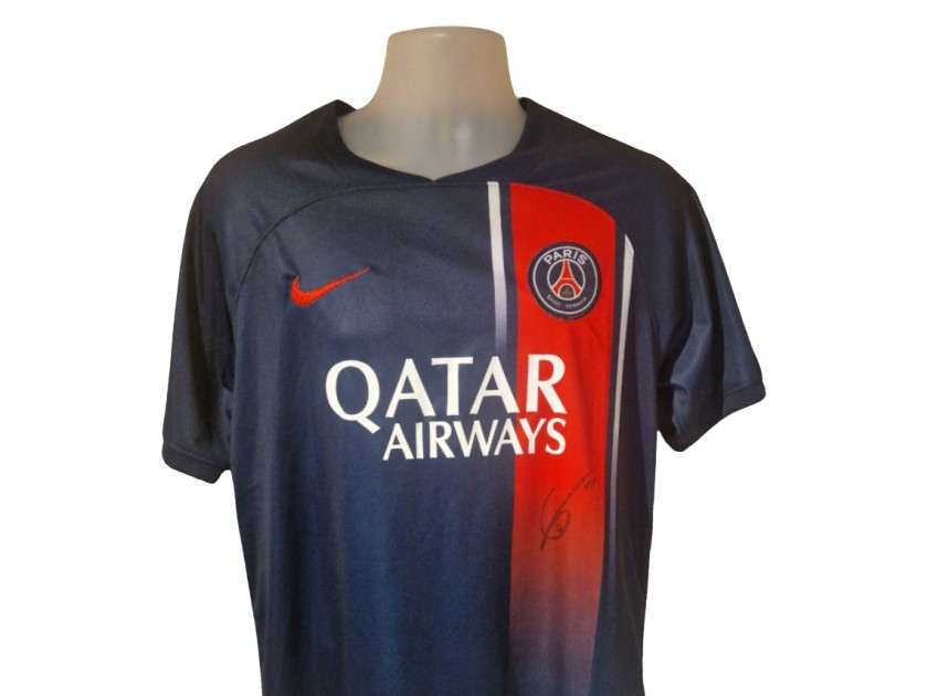 Idrissa Gueye Signed PSG 2021-22 Home Football Shirt