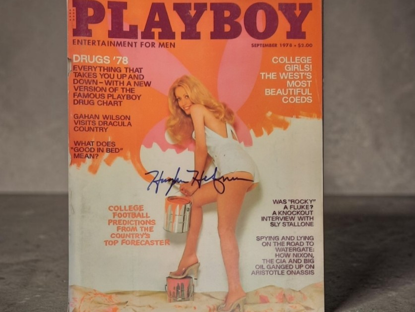 Hugh Hefner Signed September 1978 Playboy Magazine