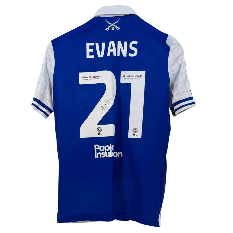 Evans' Bristol Rovers FA Cup Signed Match Worn Shirt