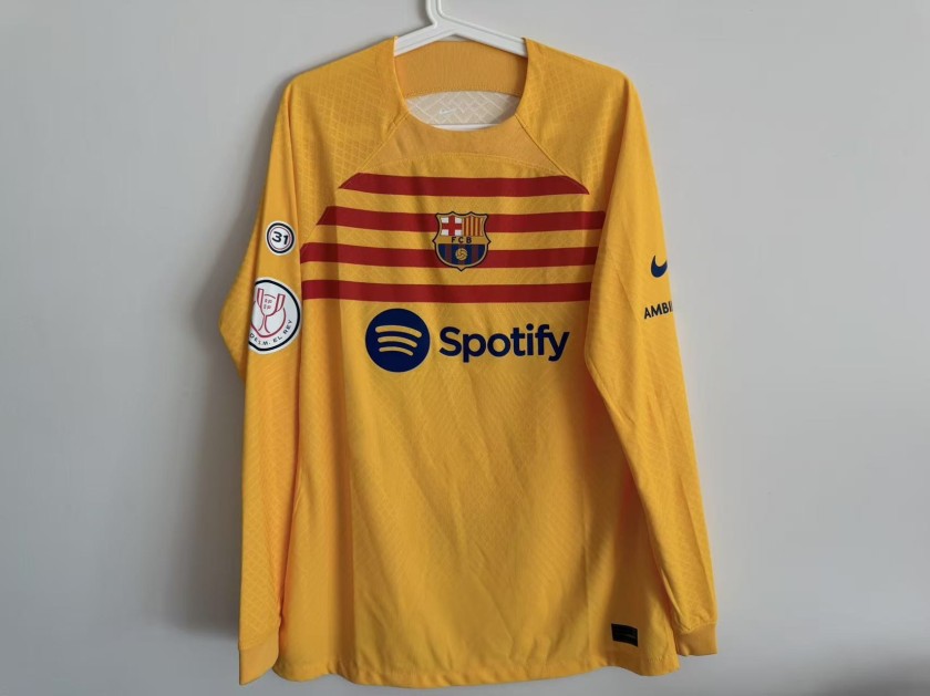 Joao Felix's FC Barcelona 2023-2024 Copa Del Rey Match-Issued Away