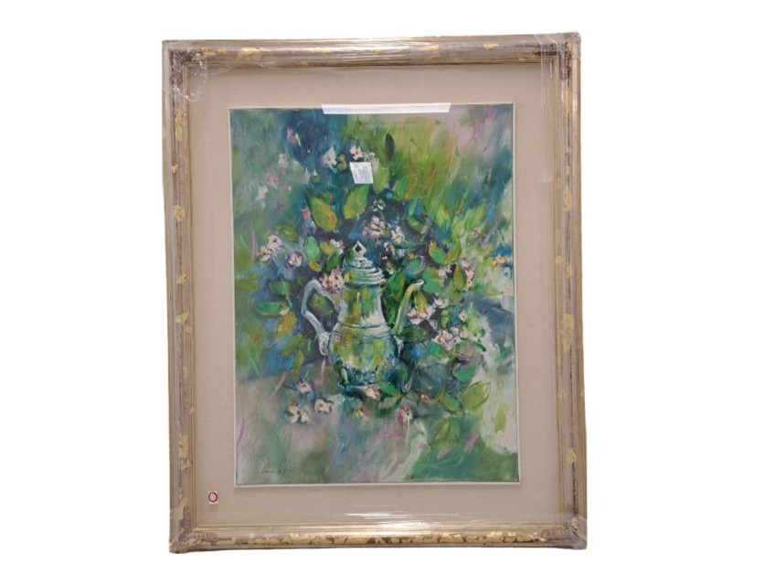 "Teapot Among Flowers" by Camillo Fait