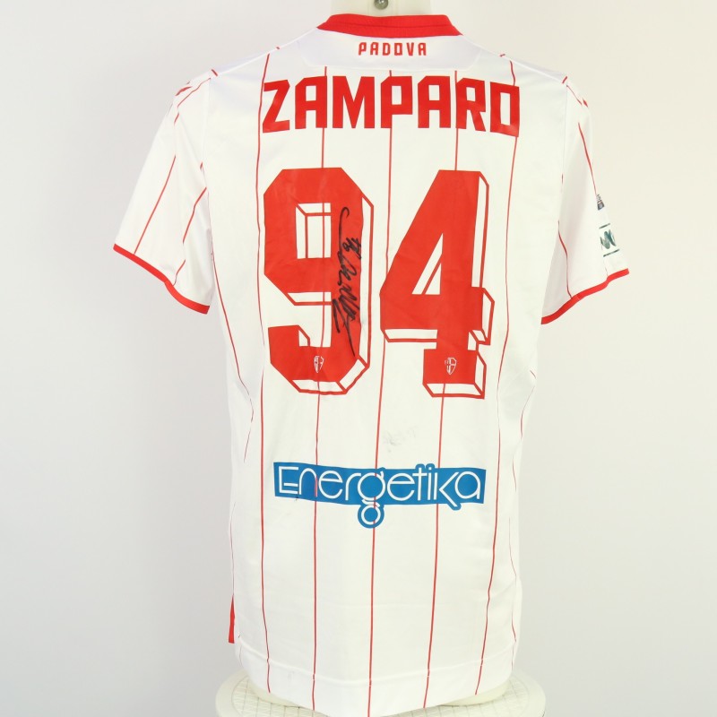 Zamparo's Unwashed Signed Shirt, Pro Vercelli vs Padova 2024