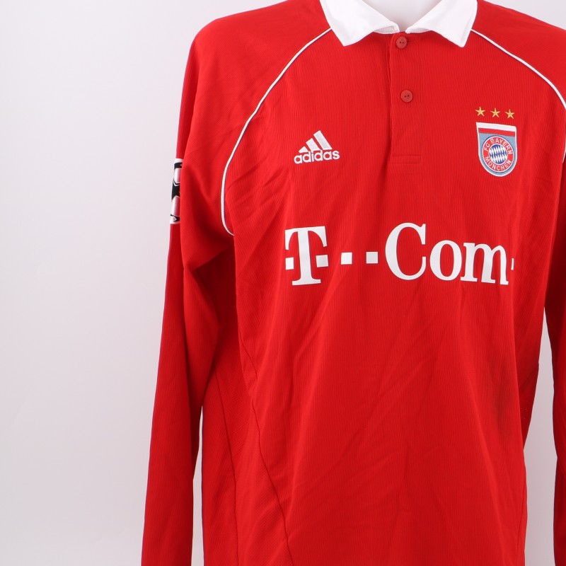 Demichelis' Bayern Munich match issued/worn shirt, Champions League 2005/2006