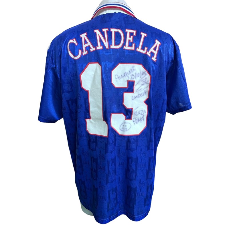 Candela's France Signed Match-Issued Shirt, 1995/96