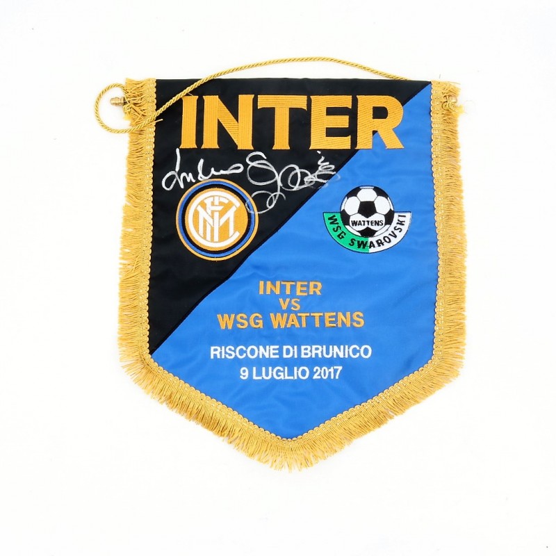 Official Inter-Wattens Pennant Autographed by Spalletti