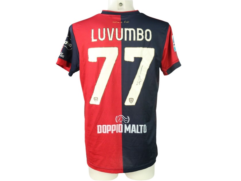 Maglia Luvumbo Unwashed, Cagliari vs Como 2024 - Autografata