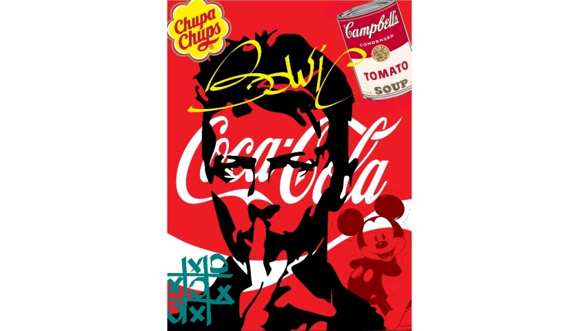 "Bowie CocaCola" Digital Original Board by RikPen - Riccardo Penati