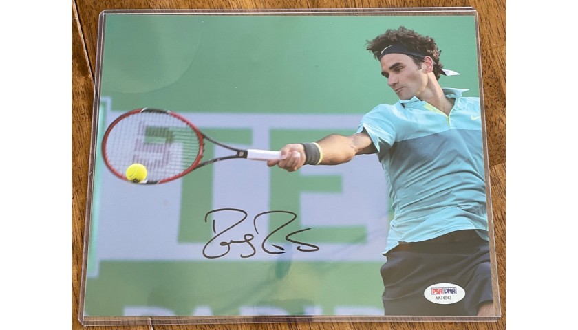 Roger Federer Signed Photo