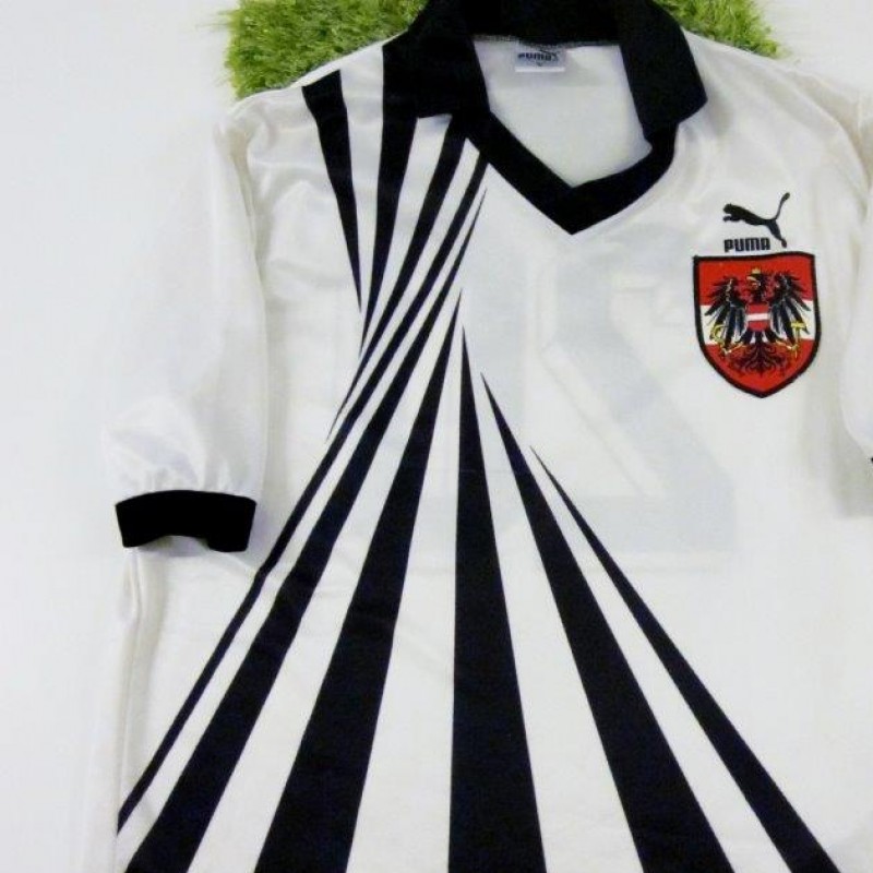 Herzog match issued/worn shirt, Austria, WorldCup 1990