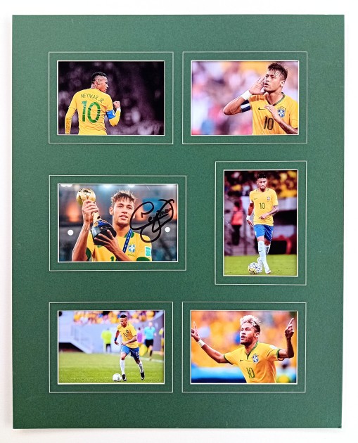 Neymar Jr - Brazil Signed Photo Display