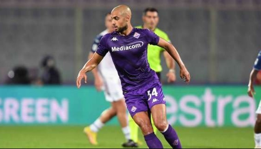 Amrabat's Worn Shirt, Fiorentina-Lazio 2022