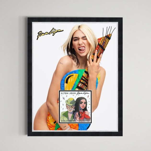 Dua Lipa Signed Display