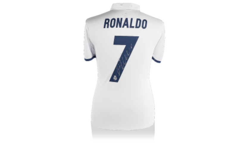 Cristiano Ronaldo Official Real Madrid Shirt, 2016/17 - Signed -  CharityStars