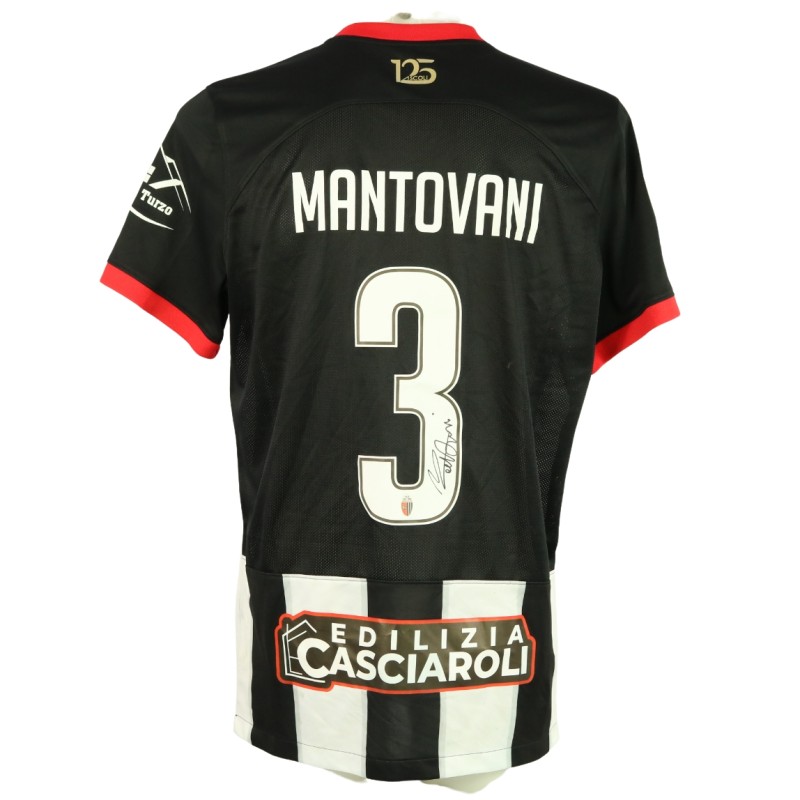 Mantovani's unwashed Signed Shirt, Ascoli vs Cremonese 2024