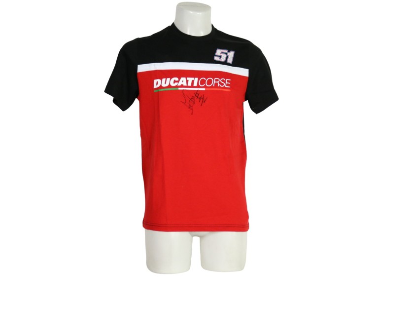 Ducati T-Shirt - Signed by Michele Pirro