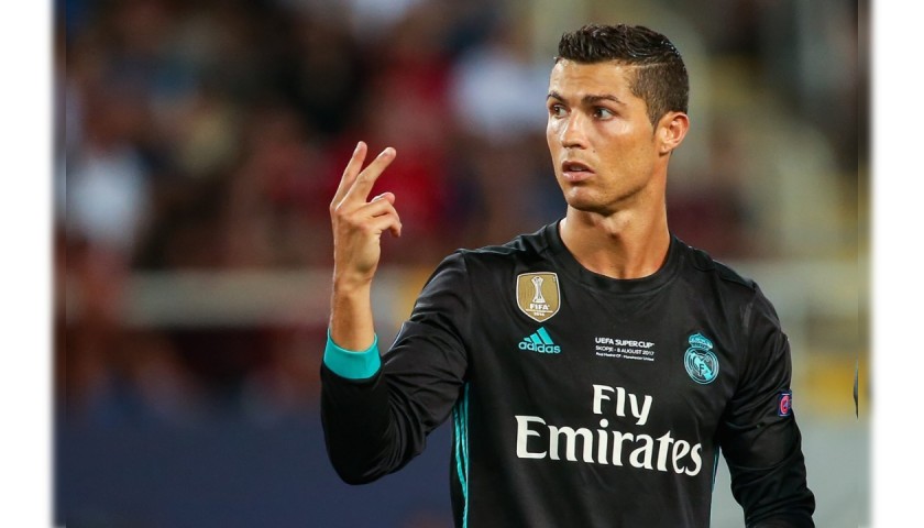 Ronaldo's Real Madrid Match Shirt, UEFA Supercup 2017