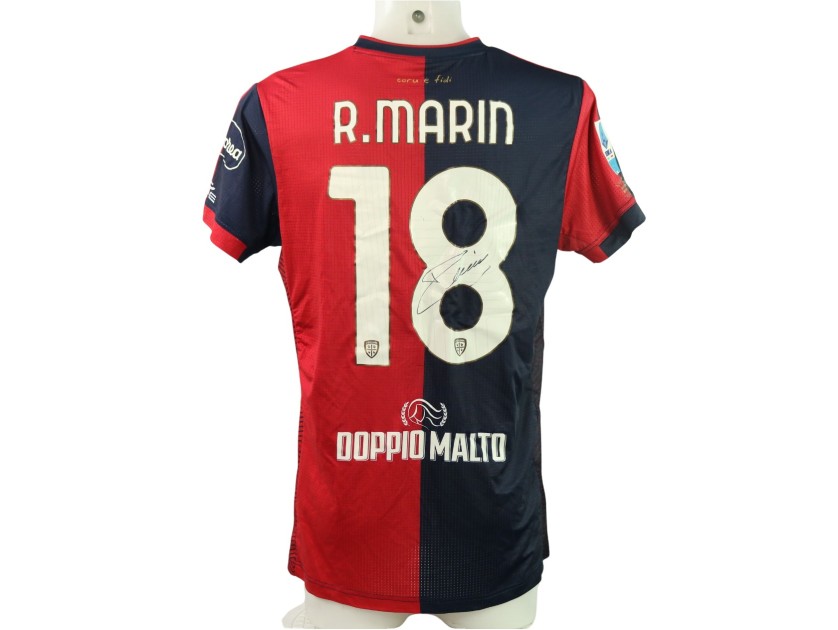 Maglia Marin Unwashed, Juventus vs Cagliari 2024 - Autografata