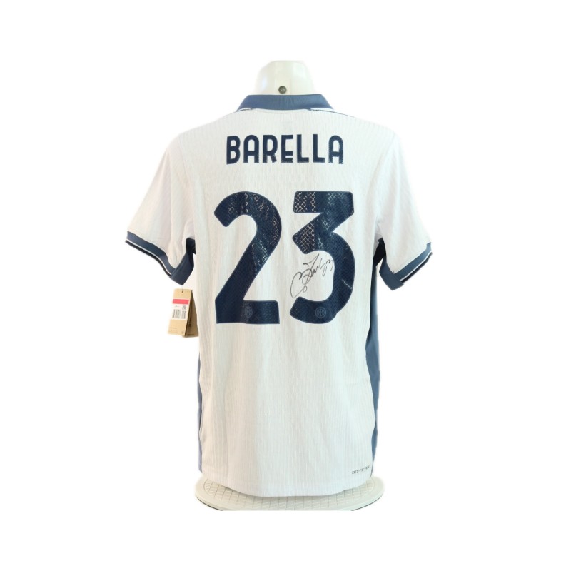 Barella's Official Inter Signed Shirt, 2024/25 