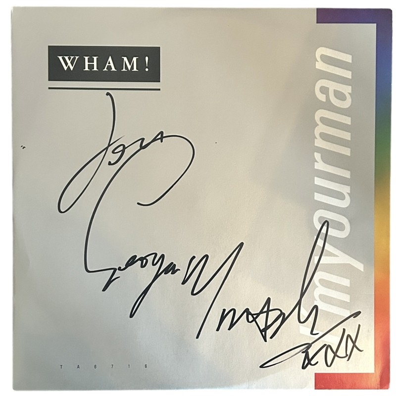 George Michael of Wham! Signed I'm Your Man 12" Vinyl