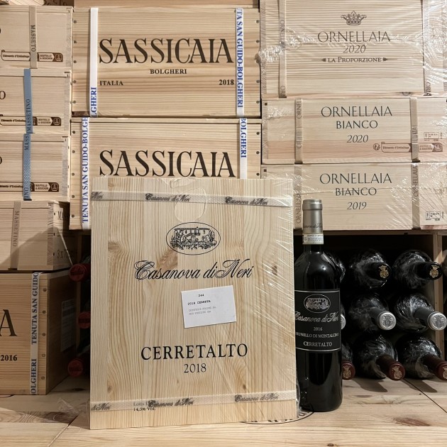 Cerretalto 2018 Brunello di Montalcino Casanova di Neri - 3 Bottles