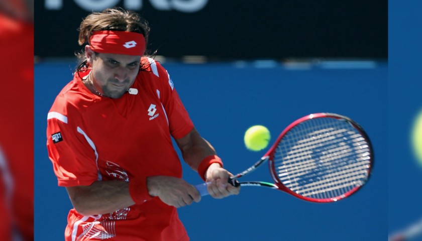  David Ferrer's Signed Match Shirt, Australian Open 2008 