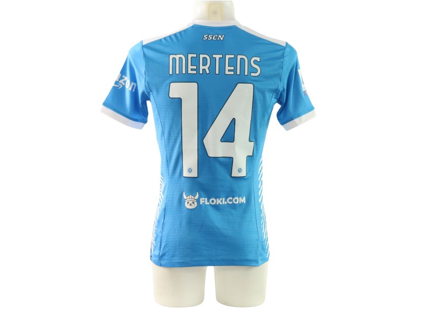 R - Mertens' Napoli Match-Issued Shirt, 2021/22 - Maradona Limited Edition