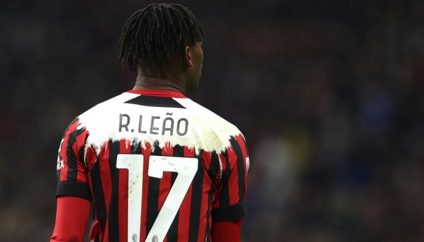 Leao Official AC Milan Signed Shirt, 2022/23 - CharityStars