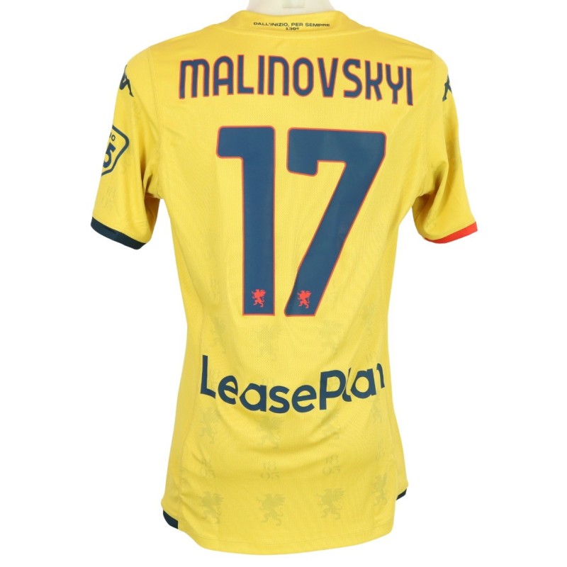 Malinovskyi's Match Shirt, Napoli vs Genoa 2024 - 130° Anniversary