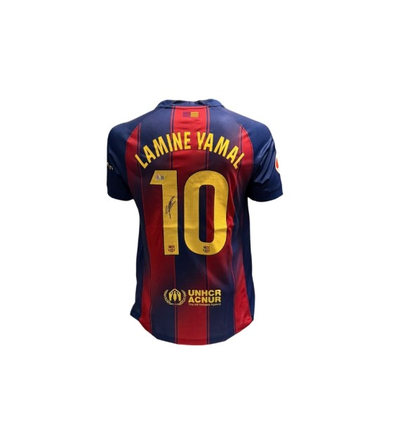 Lamine Yamal's Barcelona Signed Home Jersey, 2025/26