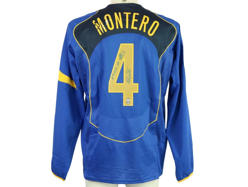 Montero's Juventus Match Signed Shirt, 2004/05