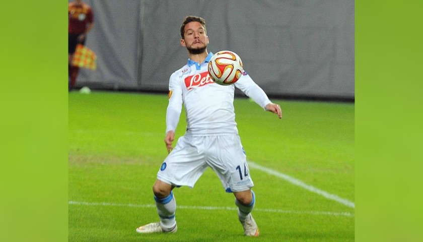 Mertens' Napoli Worn and Signed Shirt, EL 2014/15 