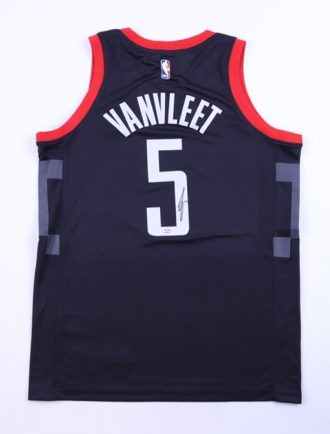 Maglia autografata di Fred VanVleet degli Houston Rockets