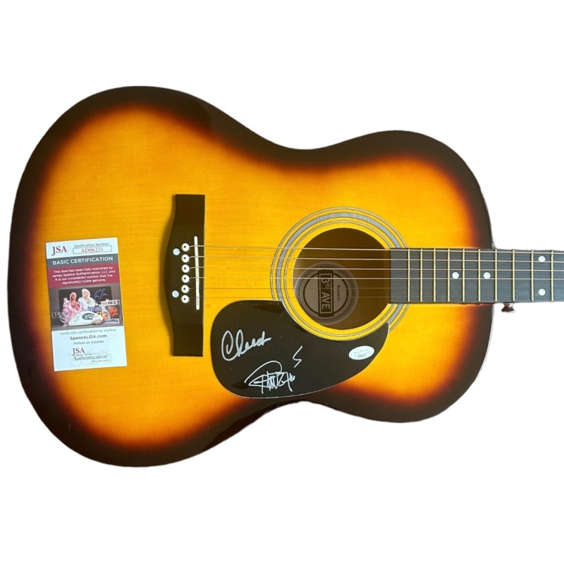 Cheech and Chong Signed Acoustic Guitar