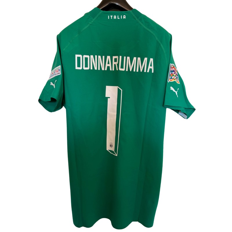 Donnarumma's Match-Issued Shirt, Italy vs Hungary 2022