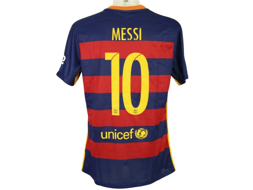 Messi's Barcelona Match Shirt, Copa del Rey 2016 Final
