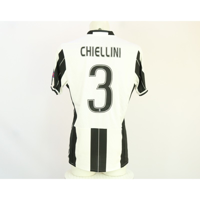 Chiellini's Issued Shirt Juventus vs Real Madrid UCL Final 2017