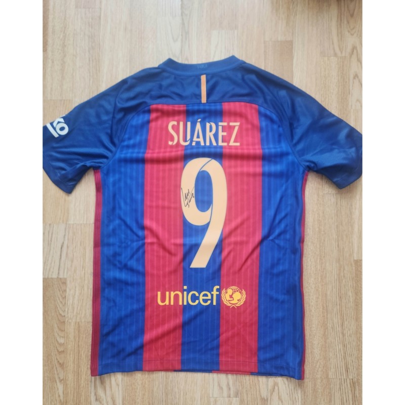 Luis Suárez - Maglia firmata FC Barcelona 2016/17