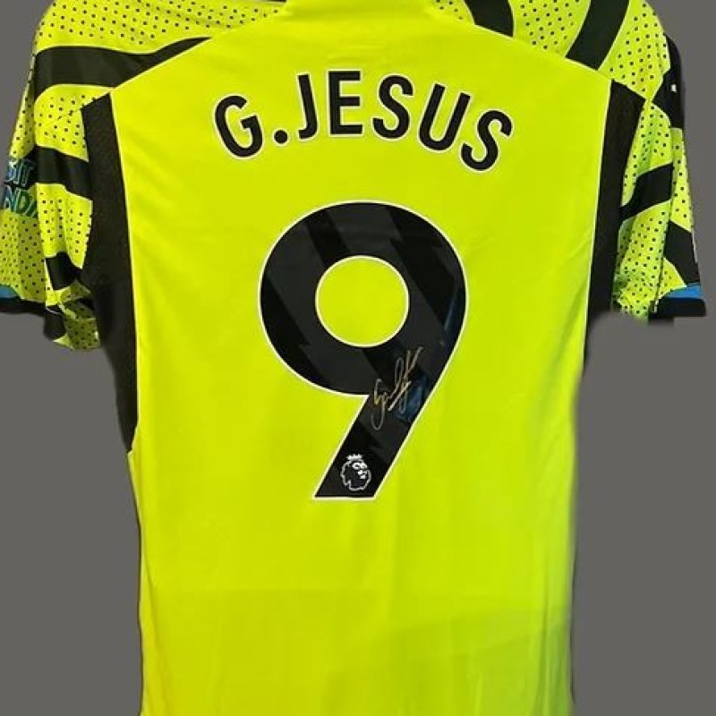 Gabriel Jesus' Arsenal 2023/24 Signed Official Away Shirt