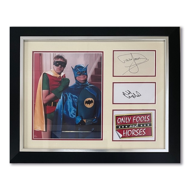 David Jason And Nicholas Lyndhurst Only Fools & Horses Signed Display