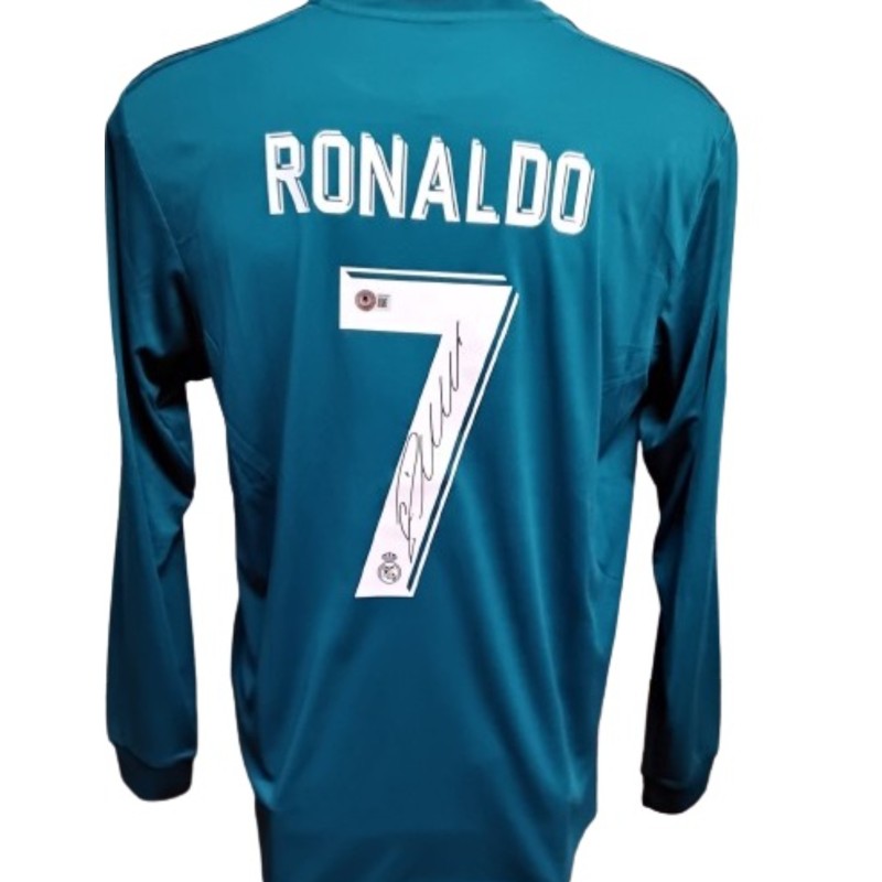 Cristiano Ronaldo Real Madrid Replica Signed Shirt, 2017/18 