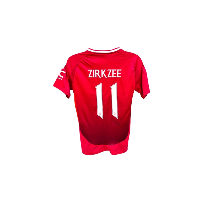 Maglia replica Manchester United 2024/25 firmata di Joshua Zirkzee