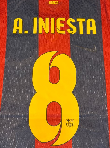 Iniesta's FC Barcelona Champions League Final Match Shirt vs