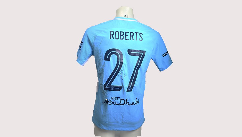 Patrick Roberts Match-Worn Signed Manchester Derby Shirt