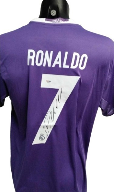 Cristiano Ronaldo Real Madrid Replica Signed Shirt, UCL Final 2017 