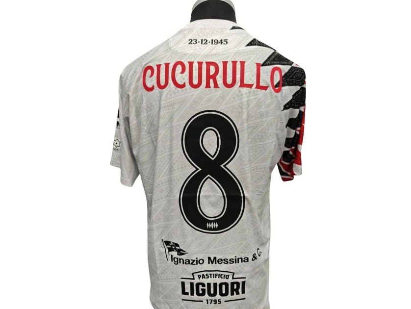 Cuccurullo's Comemmorative Match-Worn Shirt + Shorts, Latina vs Sorrento 2026 - 80th Anniversary with RF78 Patch
