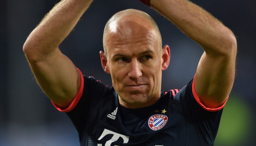 Robben Bayern Munich Shirt, Worn Bundesliga 2015/16