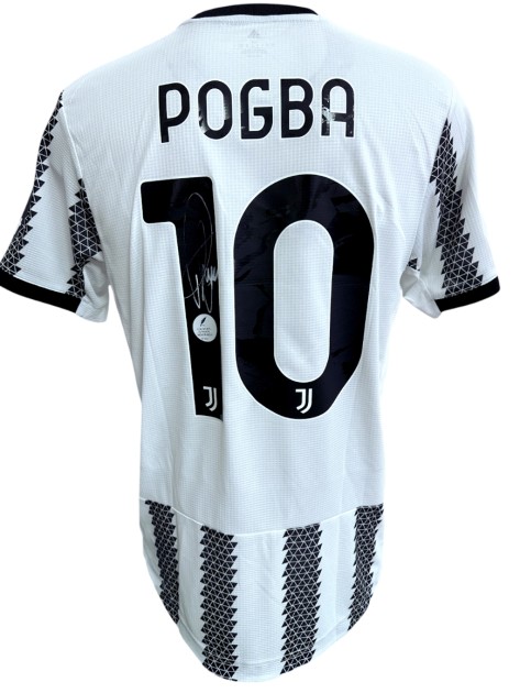 Pogba's Juventus Signed Official Shirt, UCL 2022/23