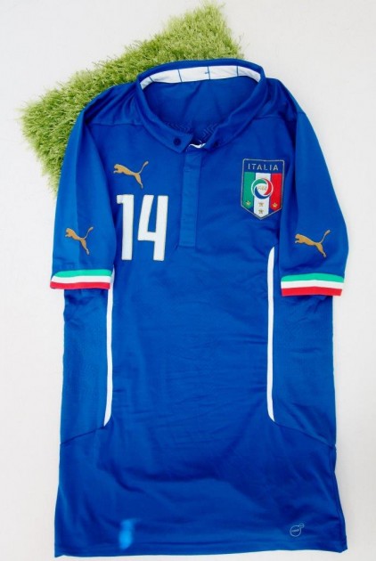 Aquilani Italy official authentic shirt signed, Brazil 2014 - #celebriamolamaglia #vivoazzurro