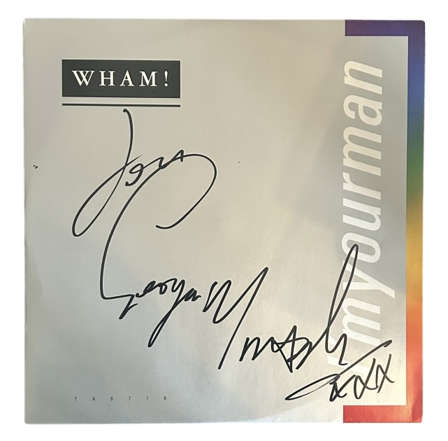 George Michael of Wham! Signed I'm Your Man 12" Vinyl