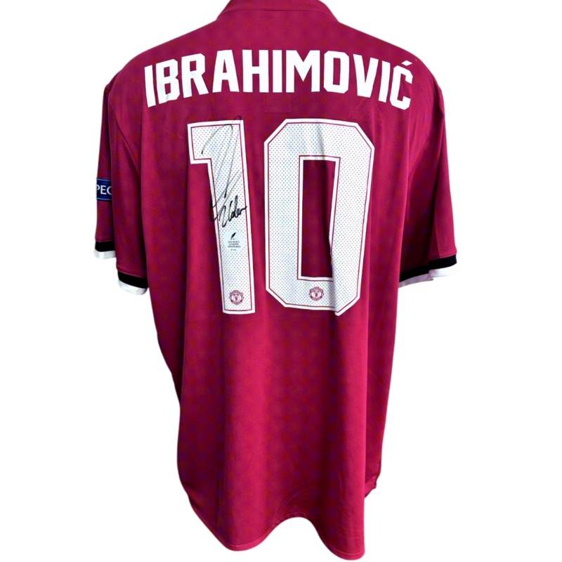 Ibrahimovic's Manchester United Signed Official Shirt, UCL 2017/18